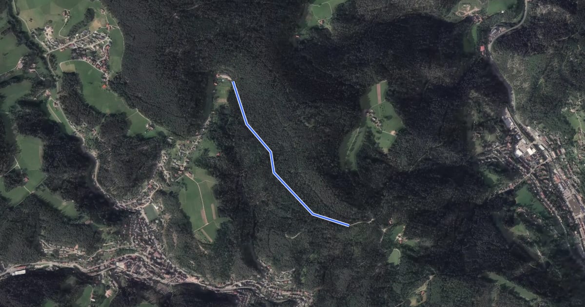 Маршрут Imbrand - Bei der Moosmannhöhle на спутниковом снимке