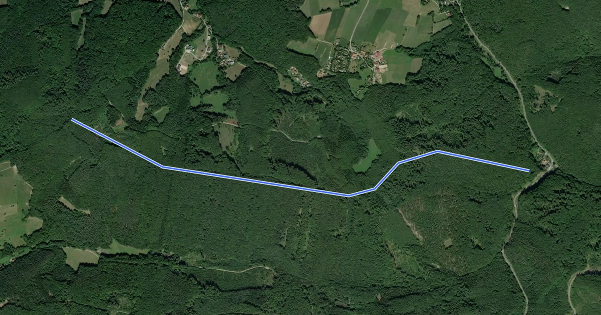 Маршрут In der Au - Krakingberg - Frauenberg на спутниковом снимке
