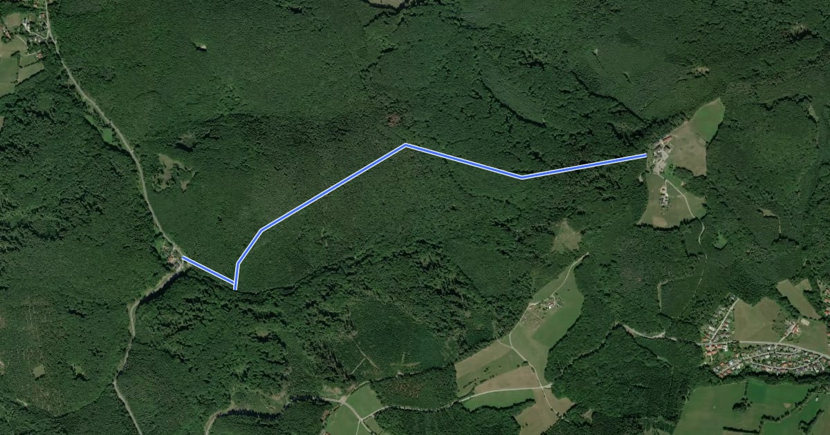 Маршрут In der Au - Strohzogl/Wienerwaldhof Rieger на спутниковом снимке