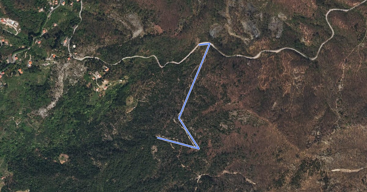 Маршрут Incrocio Itinerario Velva/Baracchino - Sella dei Lavaggini на спутниковом снимке