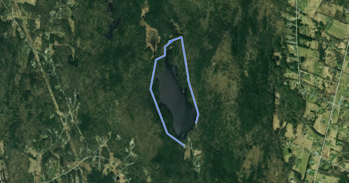 Маршрут Indian Brook Loop Trail на спутниковом снимке
