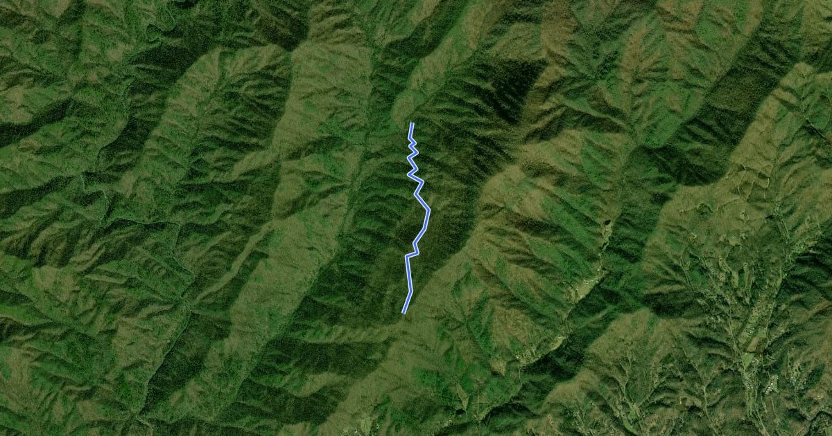 Маршрут Indian Creek Motor Trail на спутниковом снимке