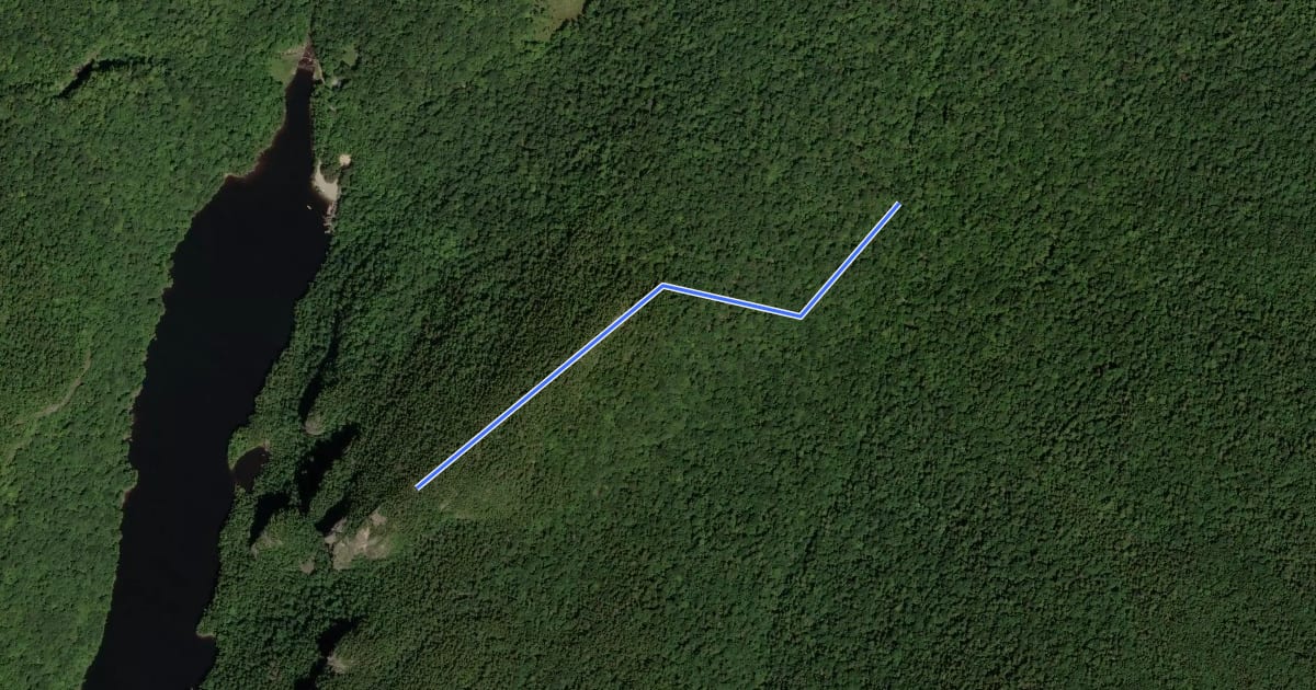Маршрут Indian Head Crossover Trail на спутниковом снимке