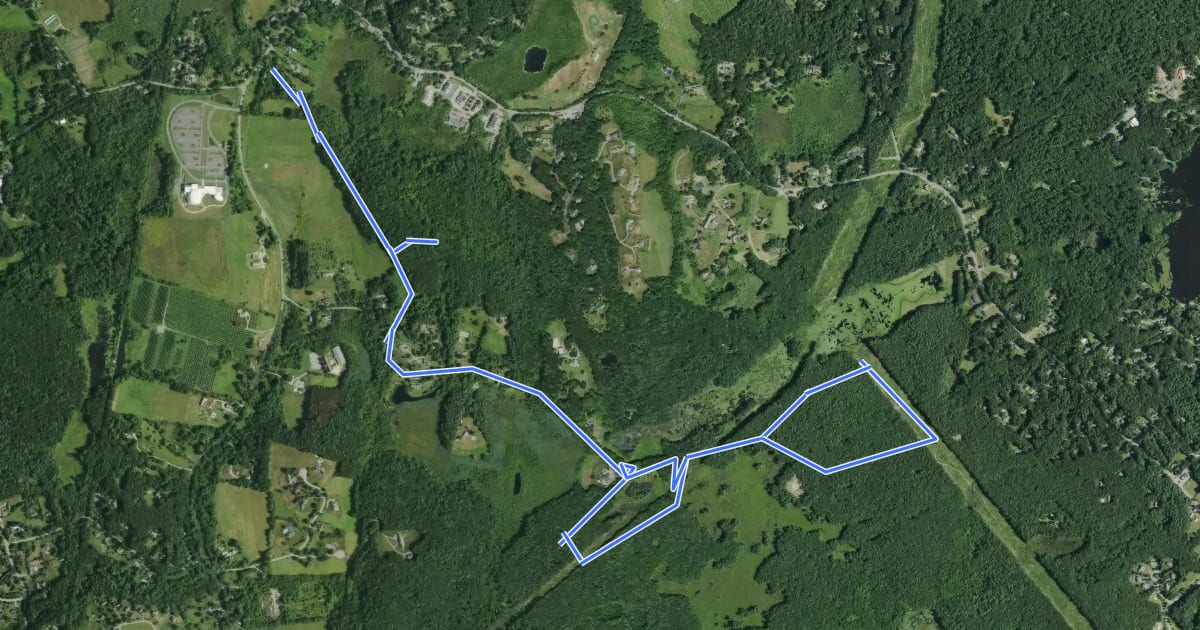 Маршрут Indian Hill на спутниковом снимке