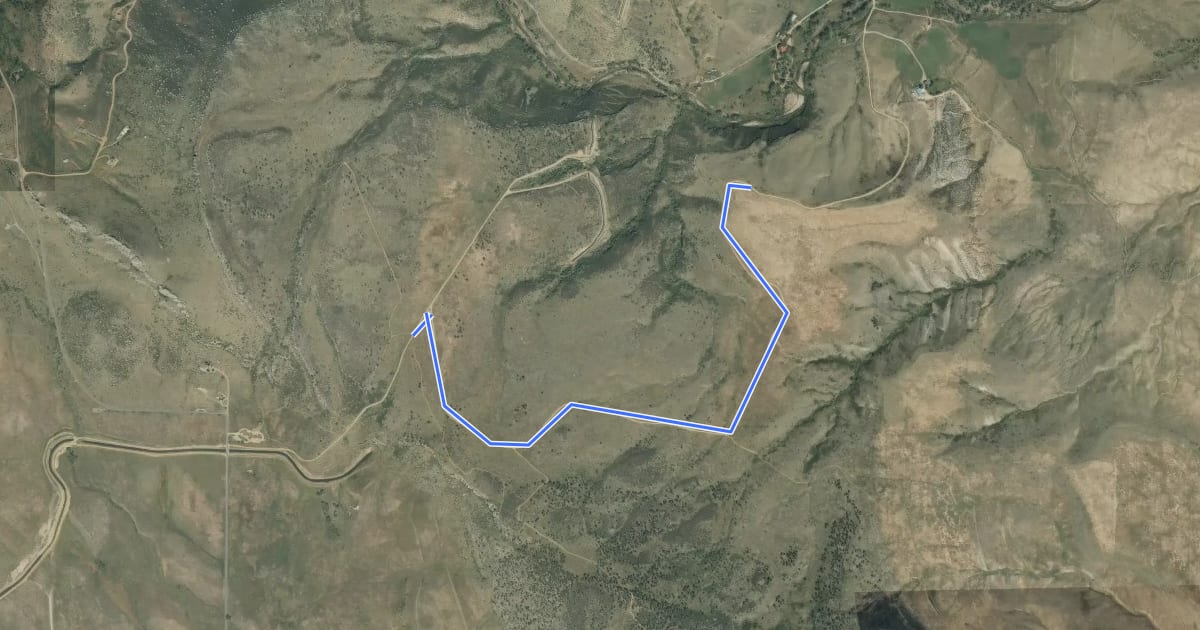 Маршрут Indian Mesa Trail  на спутниковом снимке