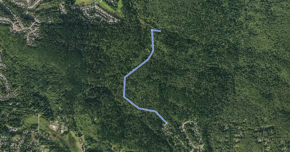 Маршрут Indian Trail на спутниковом снимке