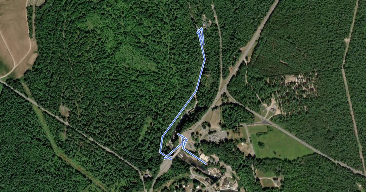 Маршрут Inner Sanctum Trail на спутниковом снимке