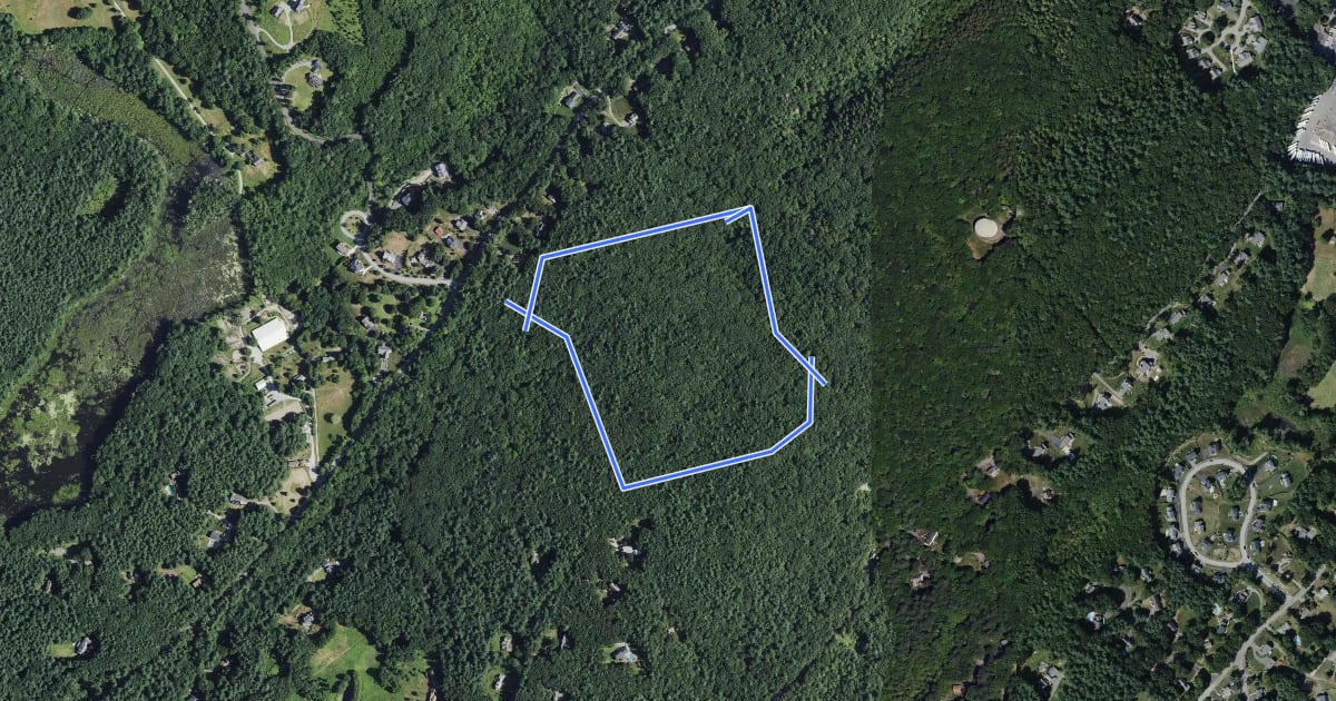 Маршрут Interior Loop Trail на спутниковом снимке