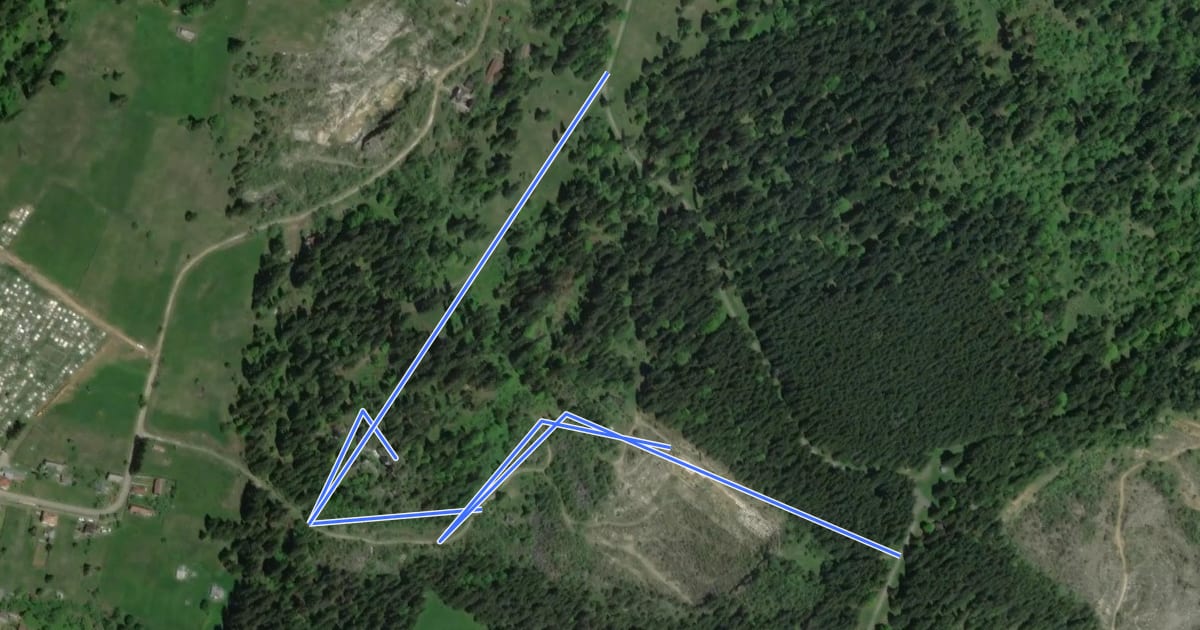 Маршрут intersecție traseul CR - Grota Urșilor - Punct de belvedere на спутниковом снимке