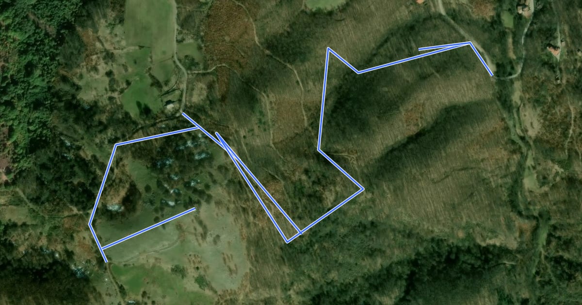 Маршрут Intersezione sentiero 649 - Croce di Cozzo Monte Cavallo на спутниковом снимке