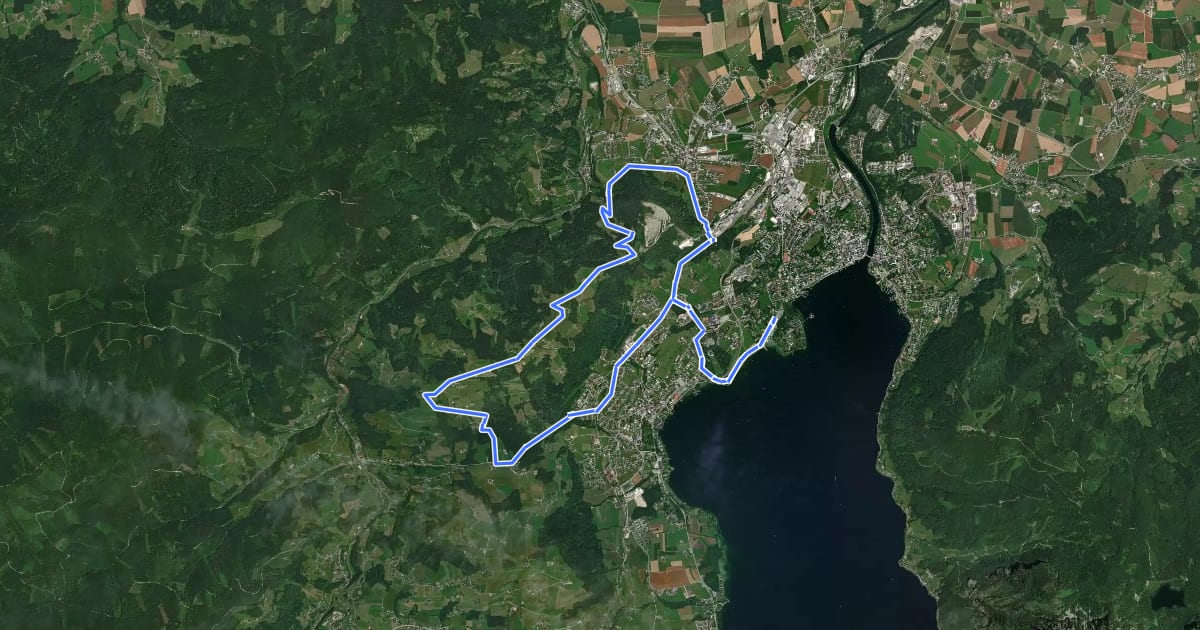 Маршрут Intersport Panorma Runde на спутниковом снимке