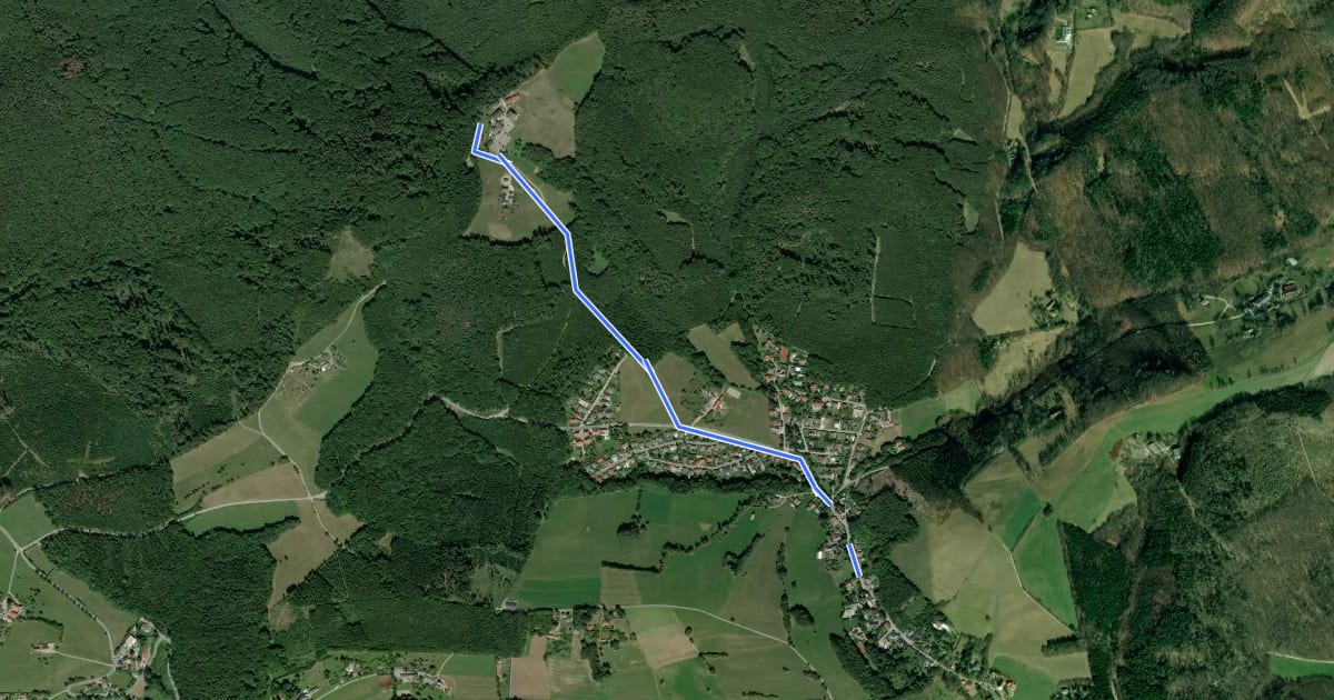 Маршрут Irenental/Wundererplatz - Strohzogl/Wienerwaldhof Rieger на спутниковом снимке