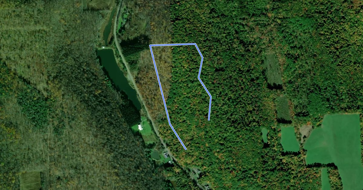 Маршрут Irish Loop Trail на спутниковом снимке