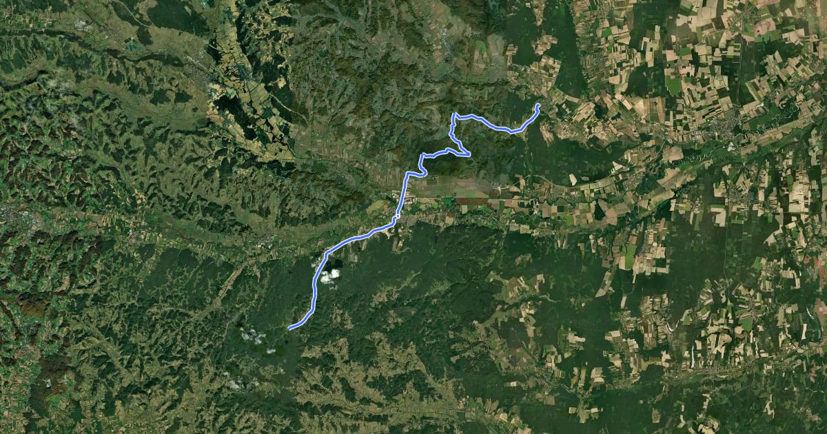 Маршрут Iron Curtain Trail [AT|HU]_6 (Heiligenbrunn - Felsőszölnök) на спутниковом снимке