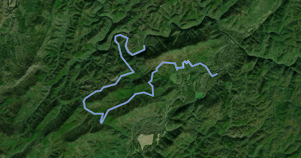Маршрут Iron Mountain на спутниковом снимке