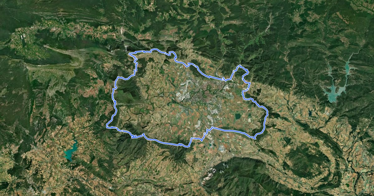 Маршрут Iruñerriko itzulia на спутниковом снимке