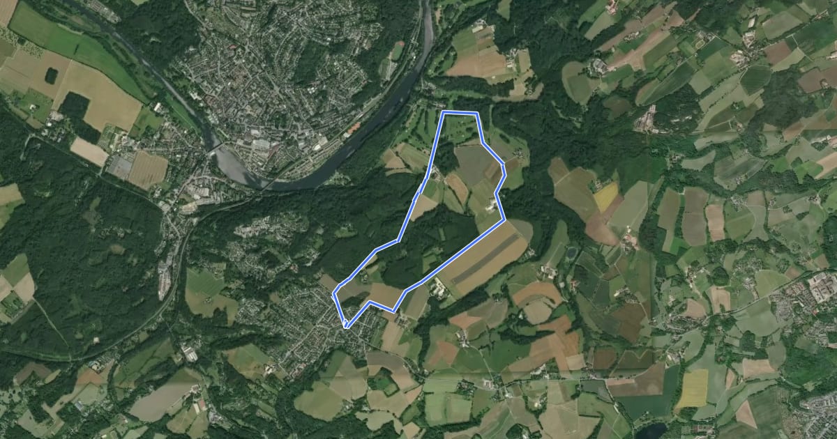 Маршрут Isenbügel Rundweg A2 на спутниковом снимке