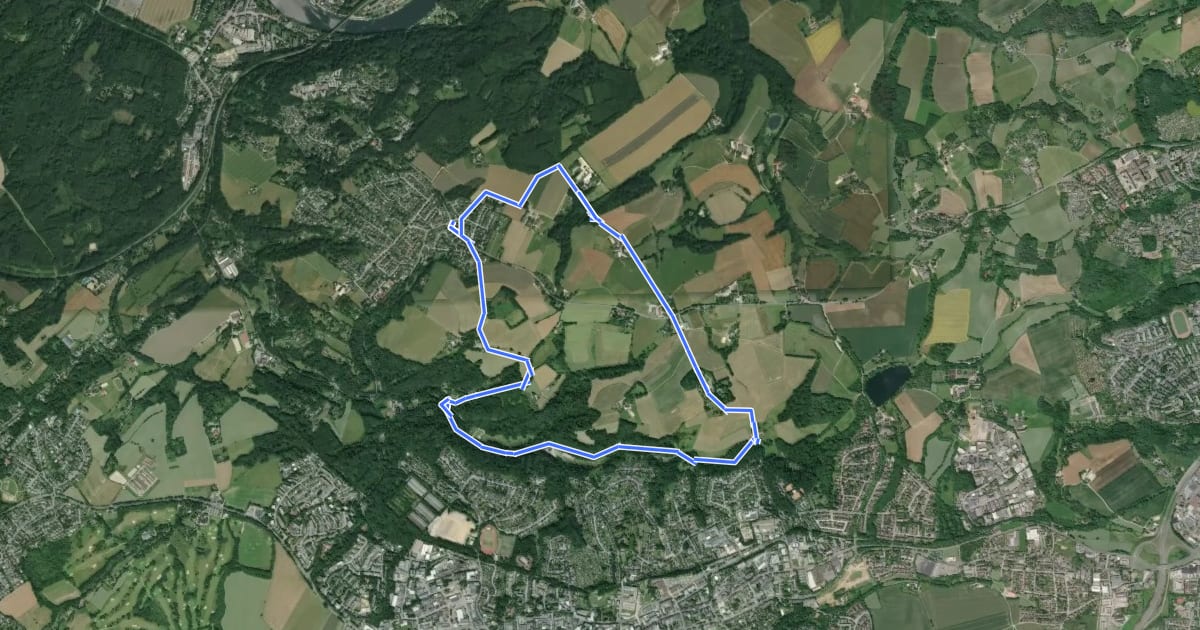 Маршрут Isenbügel Rundweg A3 на спутниковом снимке