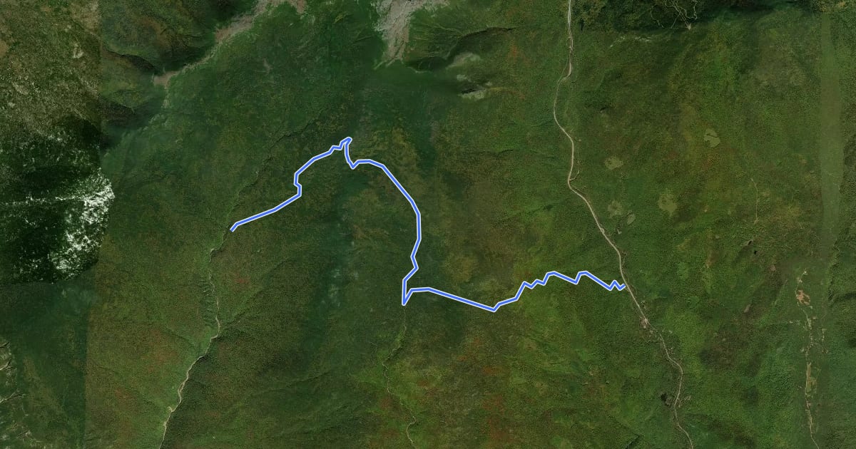 Маршрут Isolation Trail на спутниковом снимке