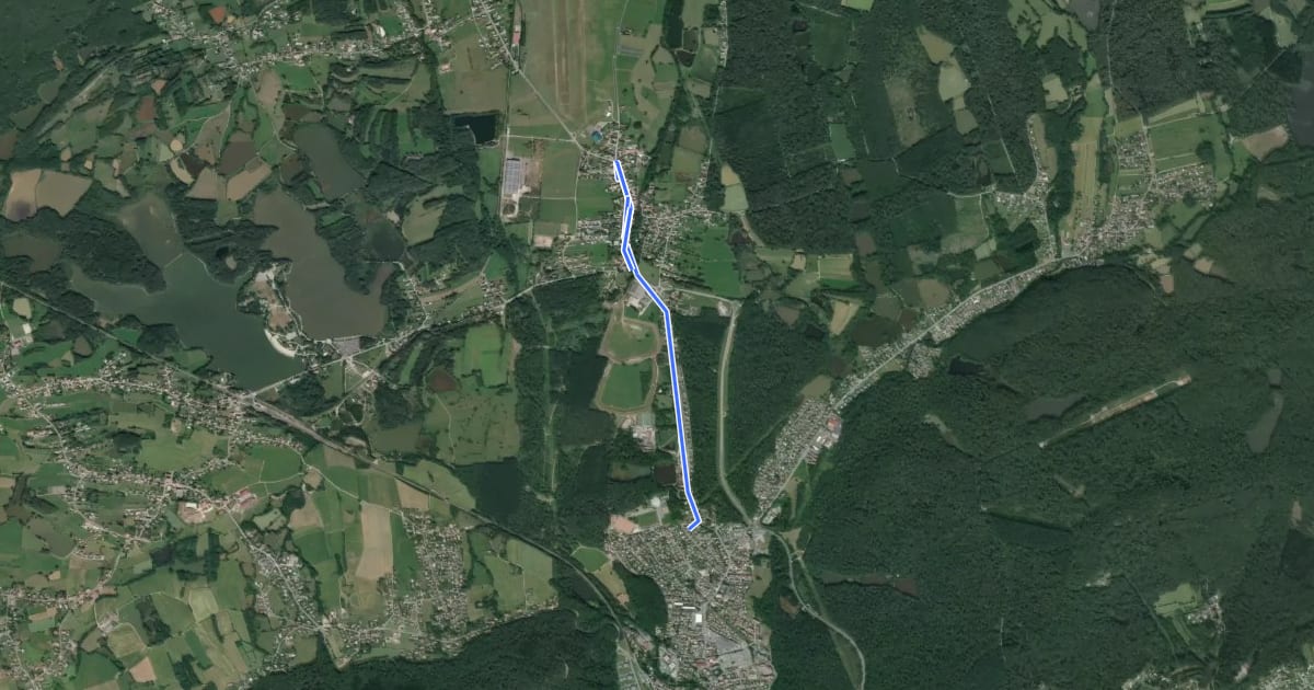 Маршрут Itinéraire cyclable Valdoie-Sermamagny на спутниковом снимке