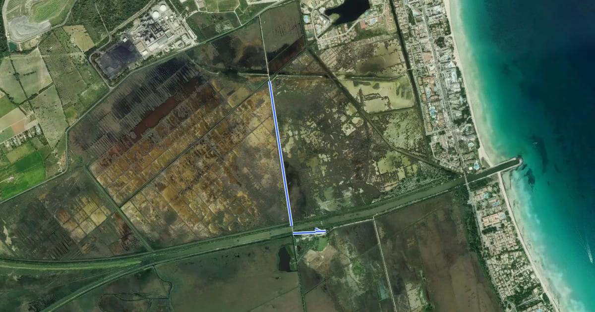 Маршрут Itinerari des Colombars на спутниковом снимке
