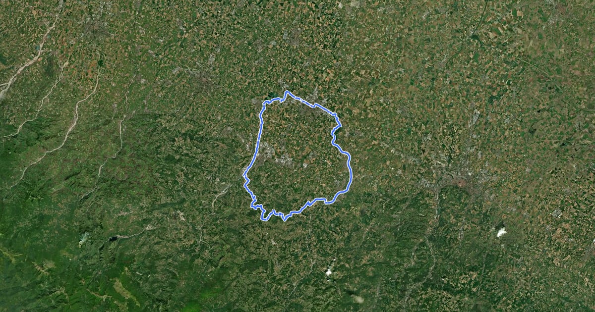 Маршрут Itinerario 10 на спутниковом снимке