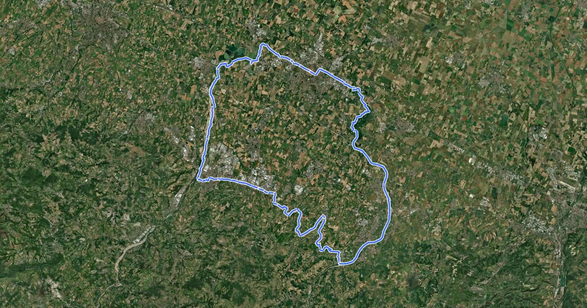 Маршрут Itinerario 10b на спутниковом снимке