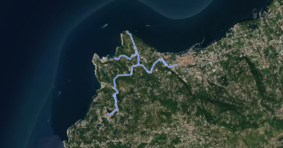 Маршрут Itinerario 13 на спутниковом снимке