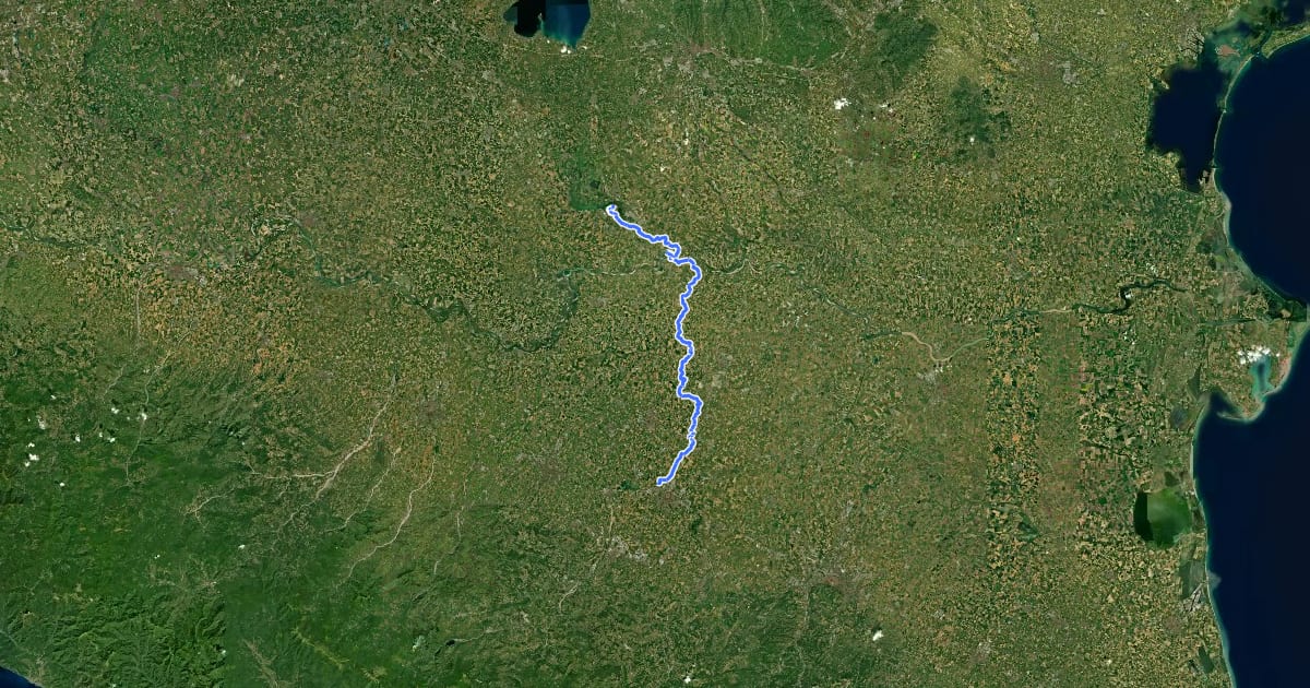 Маршрут Itinerario 16 на спутниковом снимке