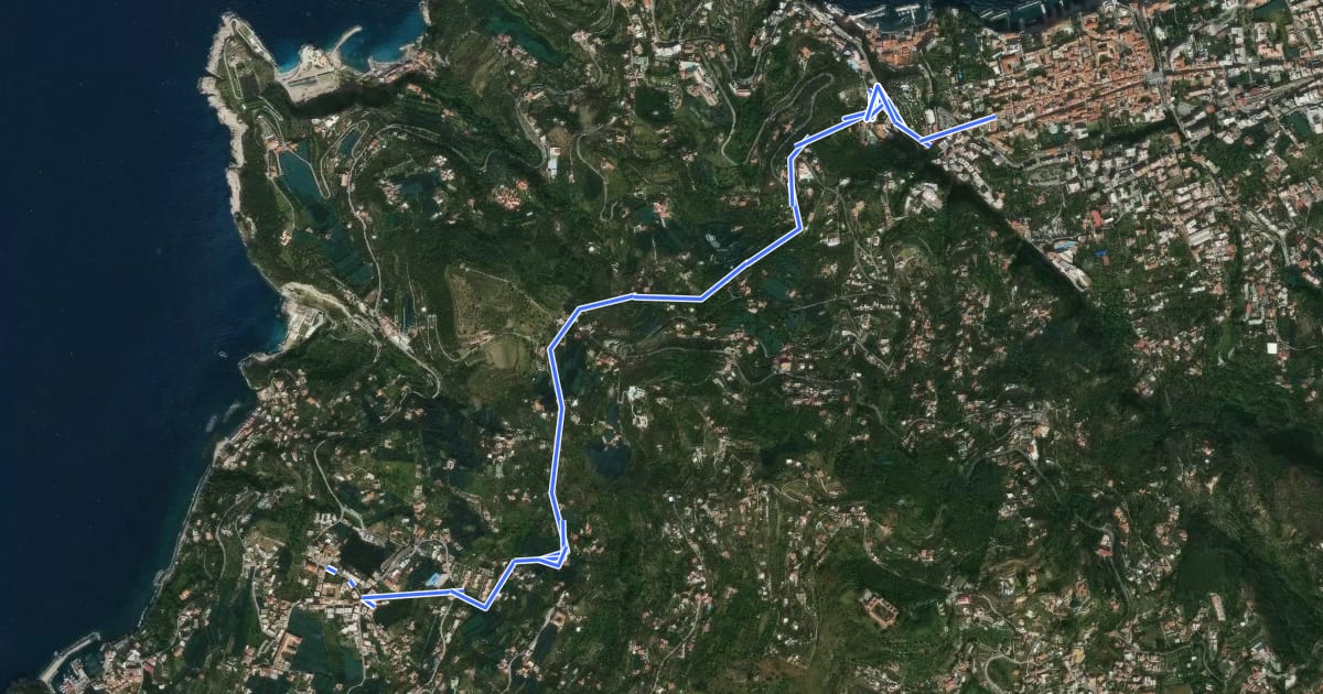 Маршрут Itinerario 23 на спутниковом снимке