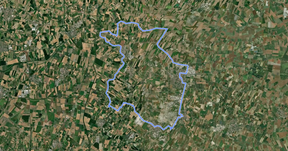 Маршрут Itinerario 23 на спутниковом снимке