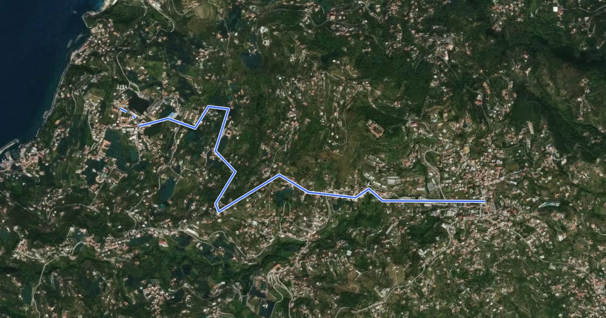 Маршрут Itinerario 35 на спутниковом снимке