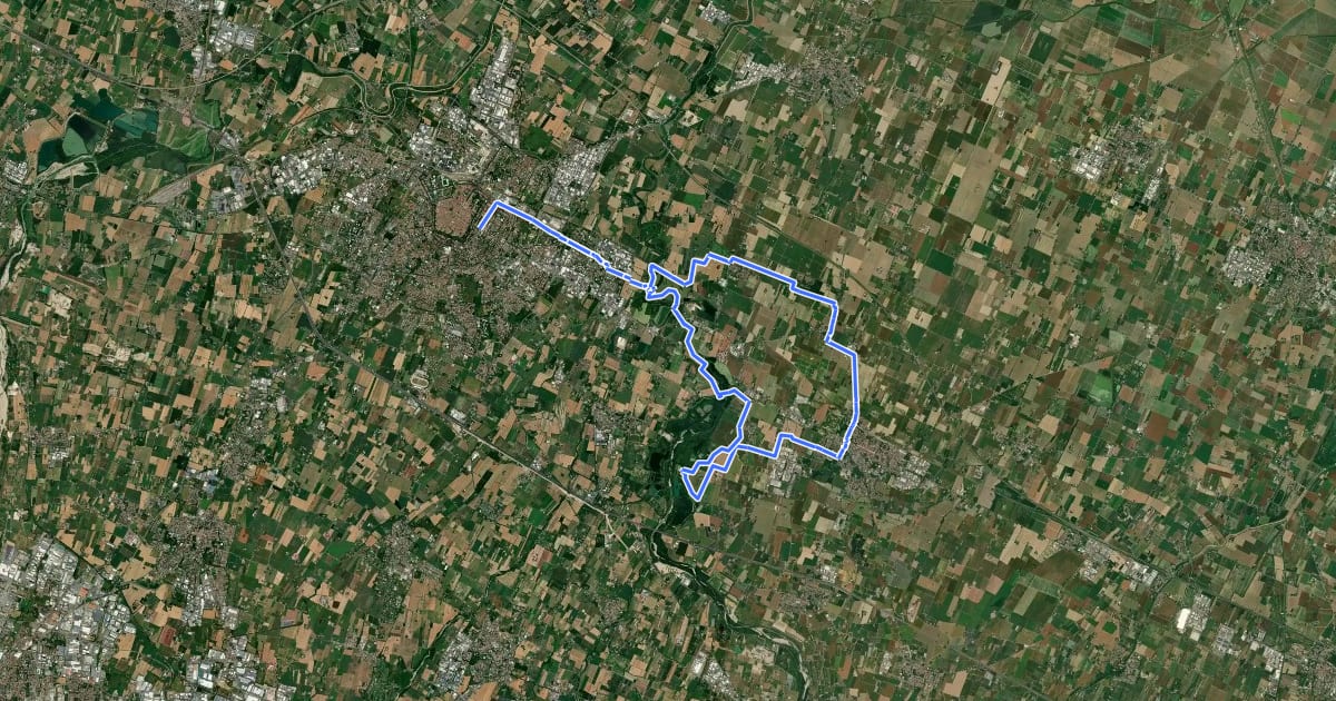Маршрут Itinerario 3b на спутниковом снимке