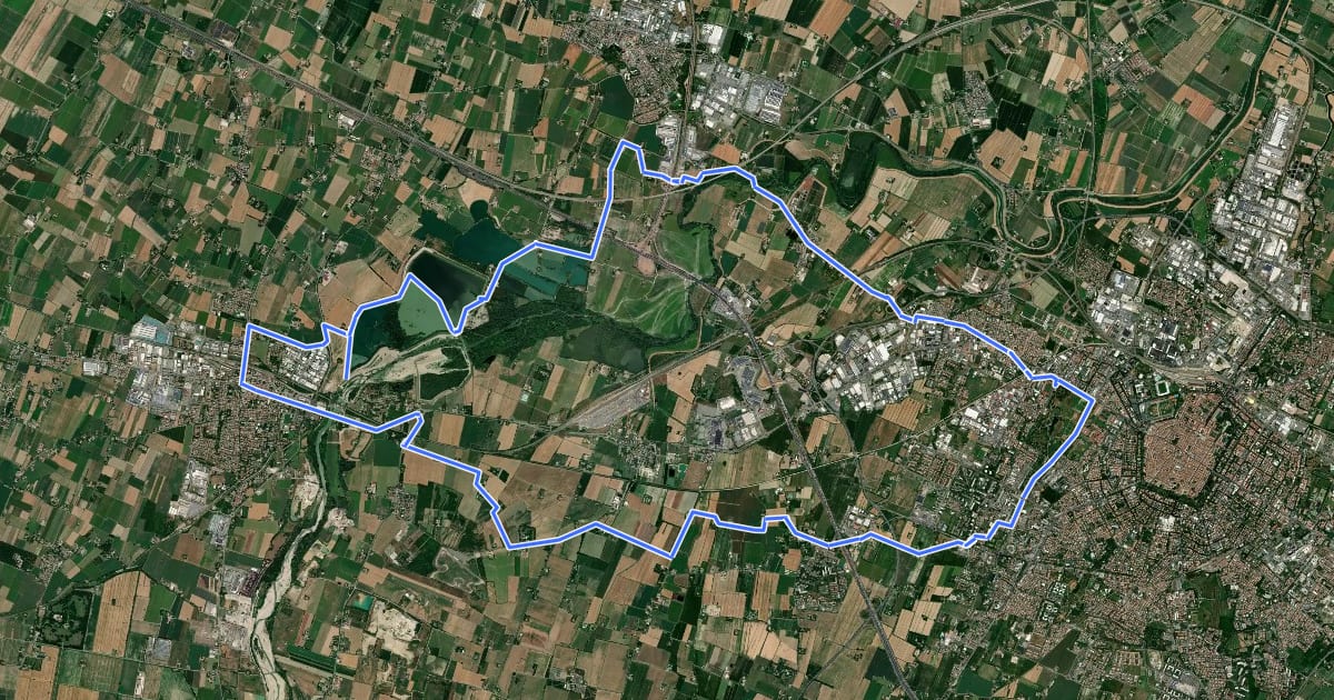 Маршрут Itinerario 4 на спутниковом снимке
