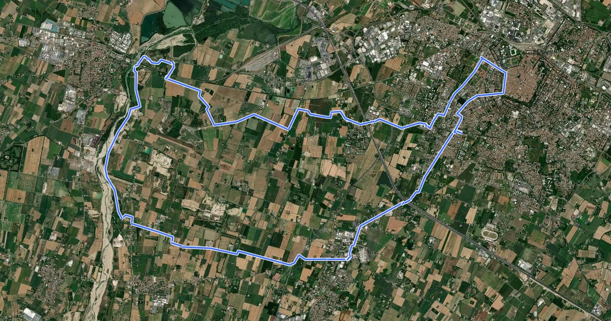 Маршрут Itinerario 5 на спутниковом снимке