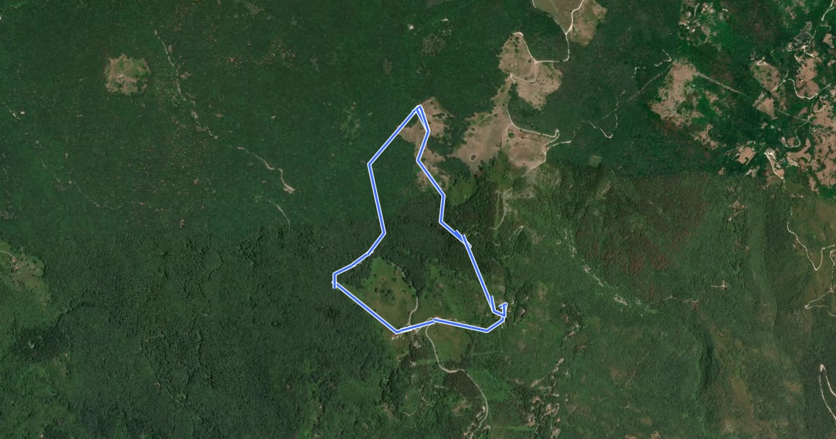 Маршрут Itinerario 5 - Seguendo pascoli e masiere на спутниковом снимке