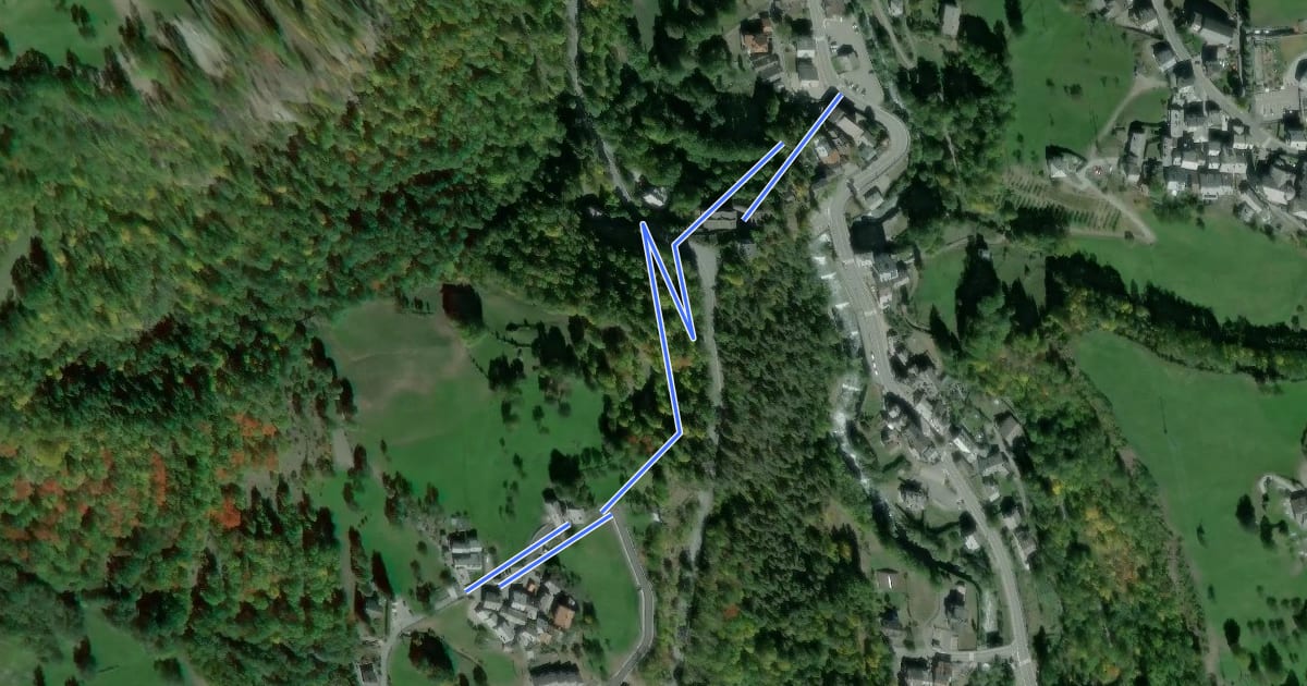 Маршрут Itinerario 6 Grand-Moulin Navillod на спутниковом снимке