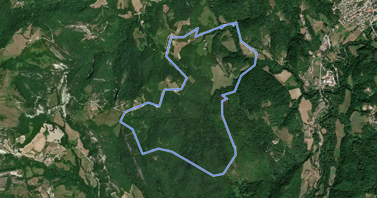 Маршрут Itinerario fuoriporta 2 - Moglietta на спутниковом снимке