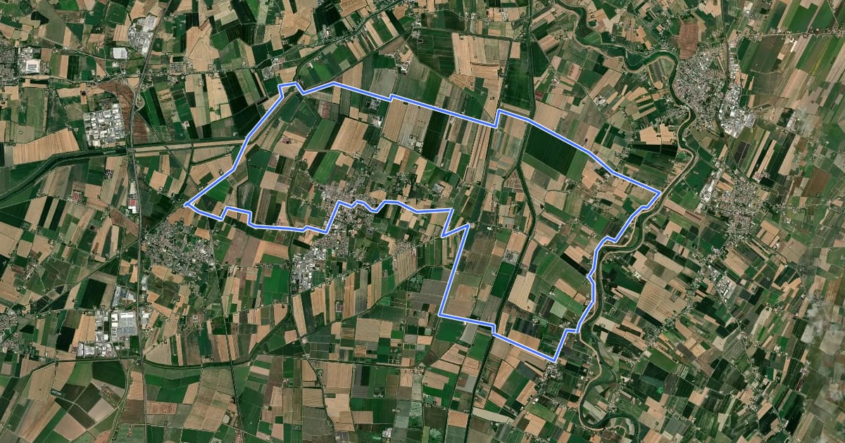 Маршрут Itinerario n.30b на спутниковом снимке