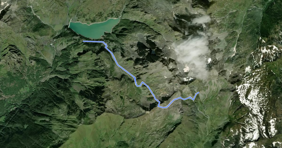 Маршрут Itinerario Naturalistico Antonio Curò - Tappa 2 на спутниковом снимке