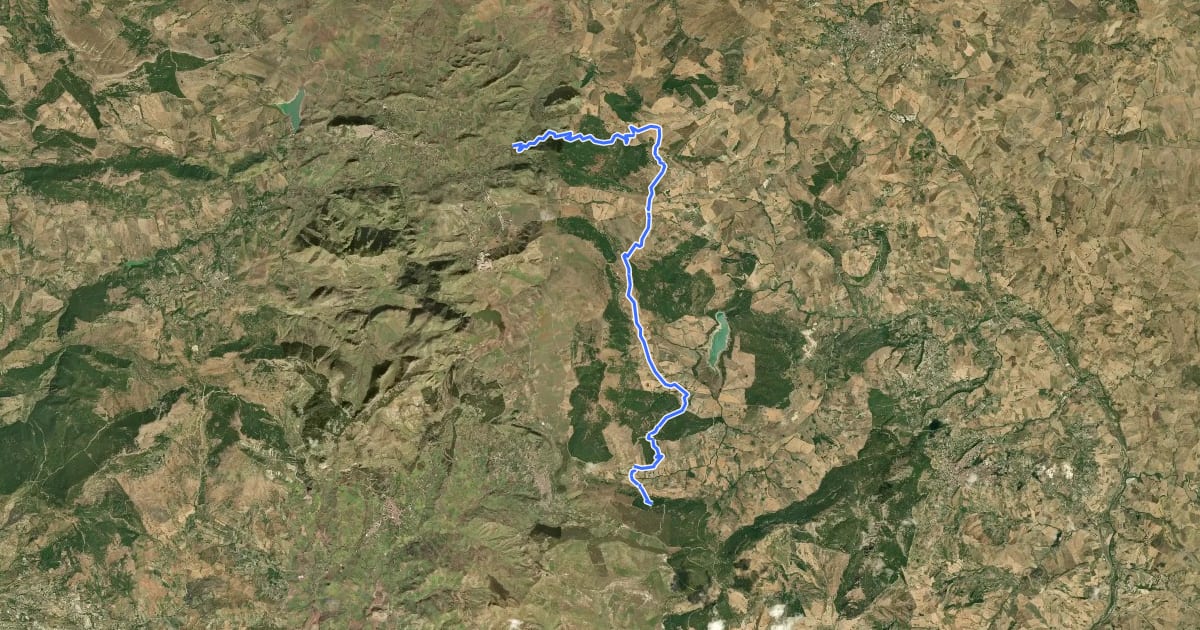 Маршрут Itinerarium Rosaliae - Tappa 1A на спутниковом снимке