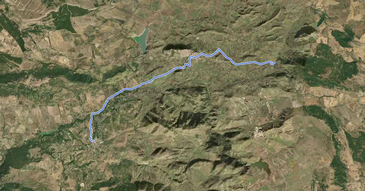 Маршрут Itinerarium Rosaliae - Tappa 2A на спутниковом снимке