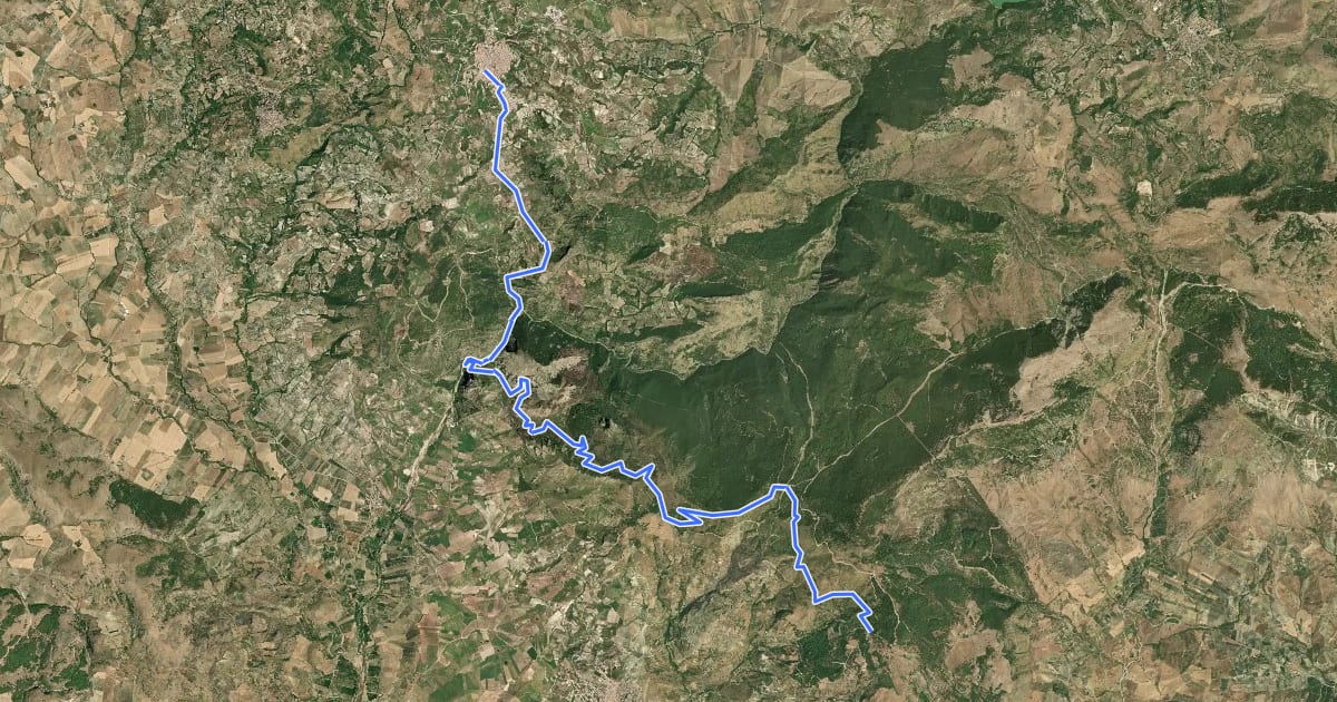 Маршрут Itinerarium Rosaliae - Tappa 4 на спутниковом снимке