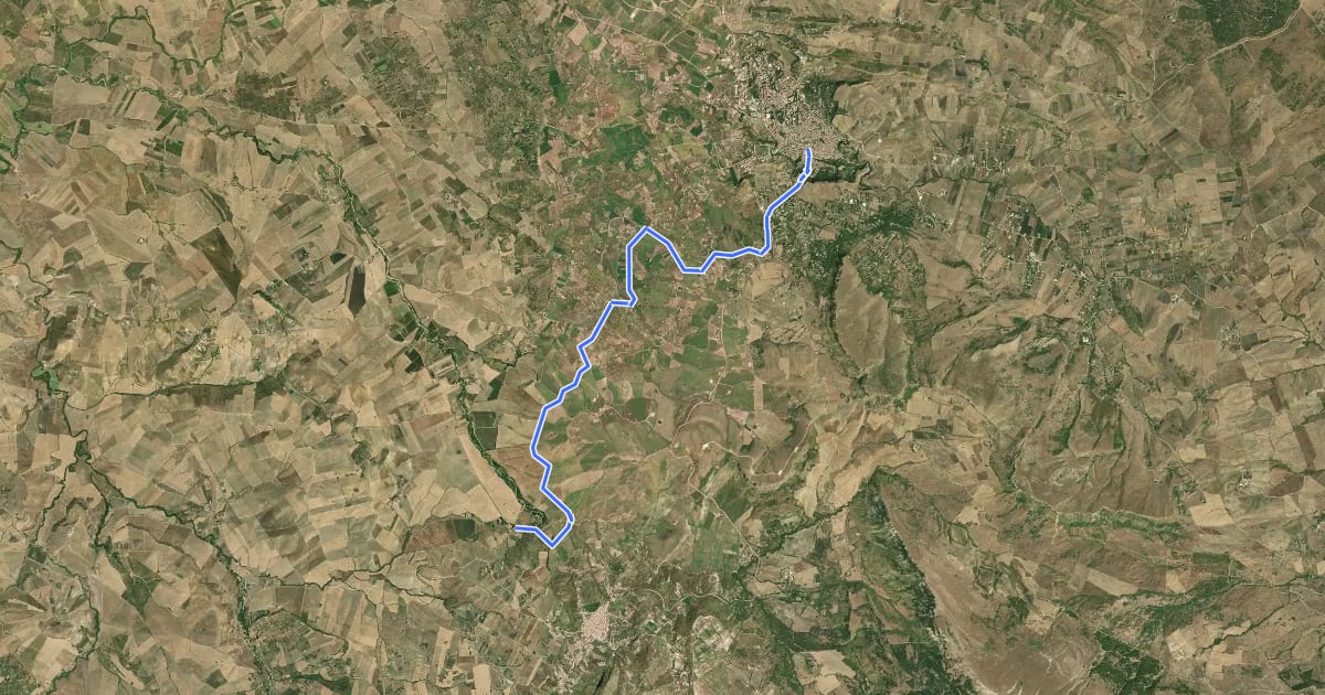 Маршрут Itinerarium Rosaliae - Tappa 6 на спутниковом снимке