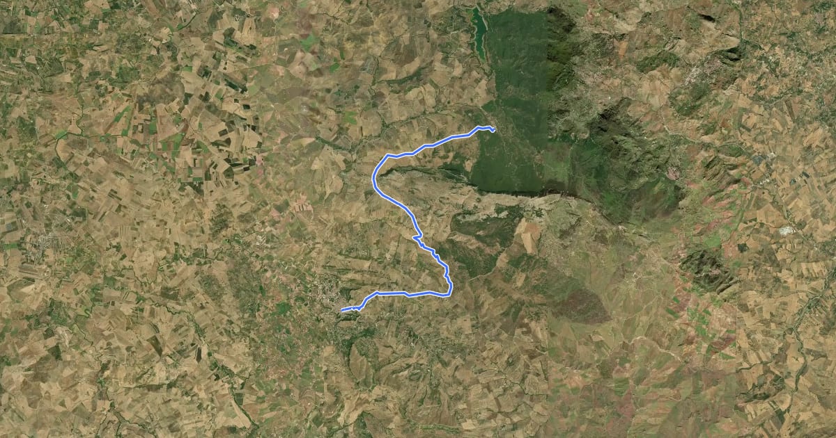 Маршрут Itinerarium Rosaliae - Tappa 7 на спутниковом снимке