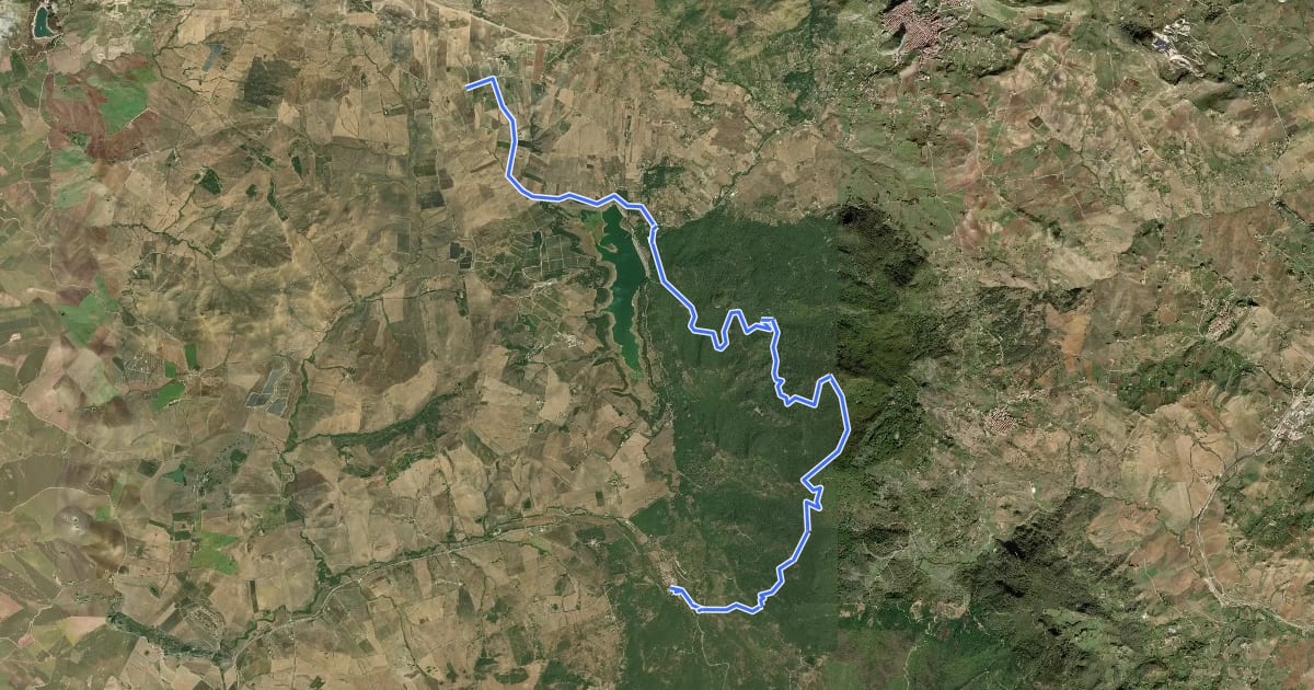 Маршрут Itinerarium Rosaliae - Tappa 8 на спутниковом снимке