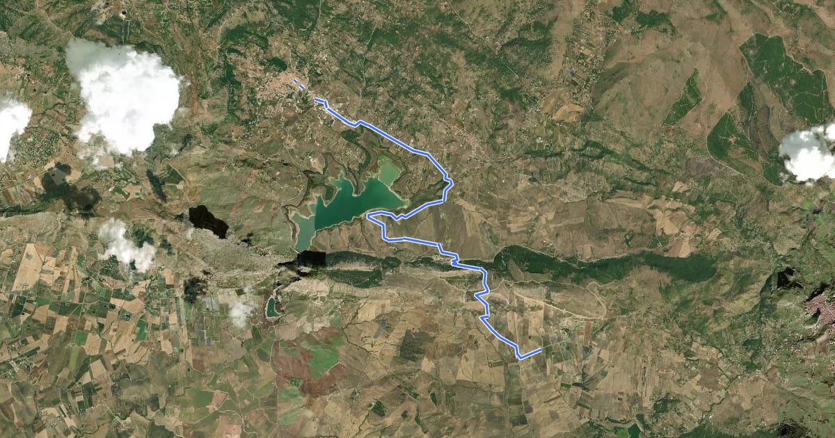 Маршрут Itinerarium Rosaliae - Tappa 9 на спутниковом снимке
