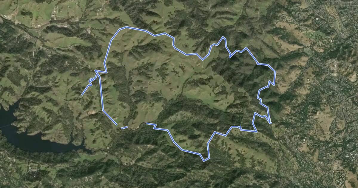 Маршрут Ivan Dickson Trail на спутниковом снимке