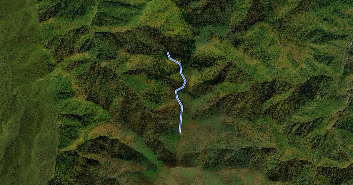 Маршрут Ivestor Gap Trail на спутниковом снимке