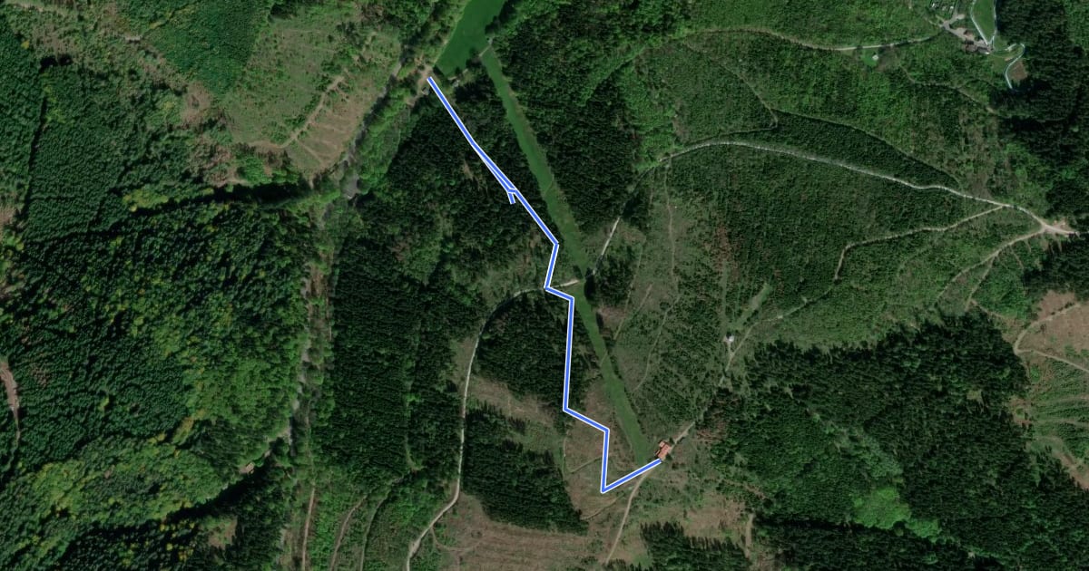 Маршрут IXC Downhill Strecke 2022 на спутниковом снимке
